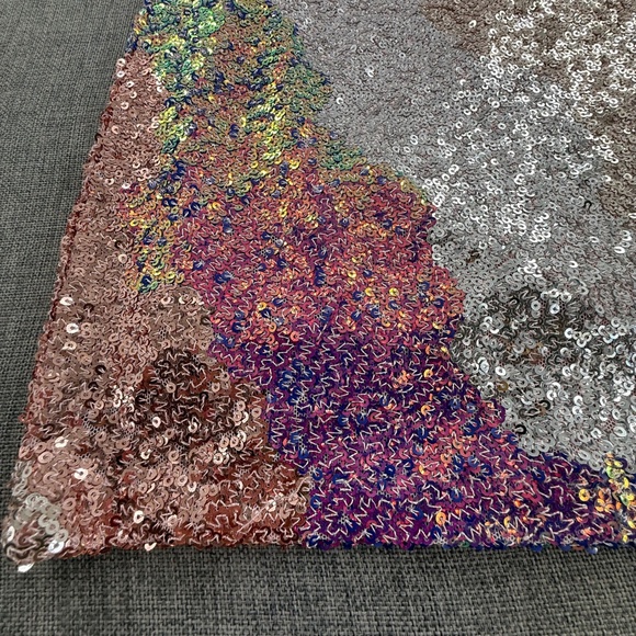 B. Darlin Sequin Dress Party, Club, Cocktail Event Large Lined Strappy Open Back - Picture 7 of 13